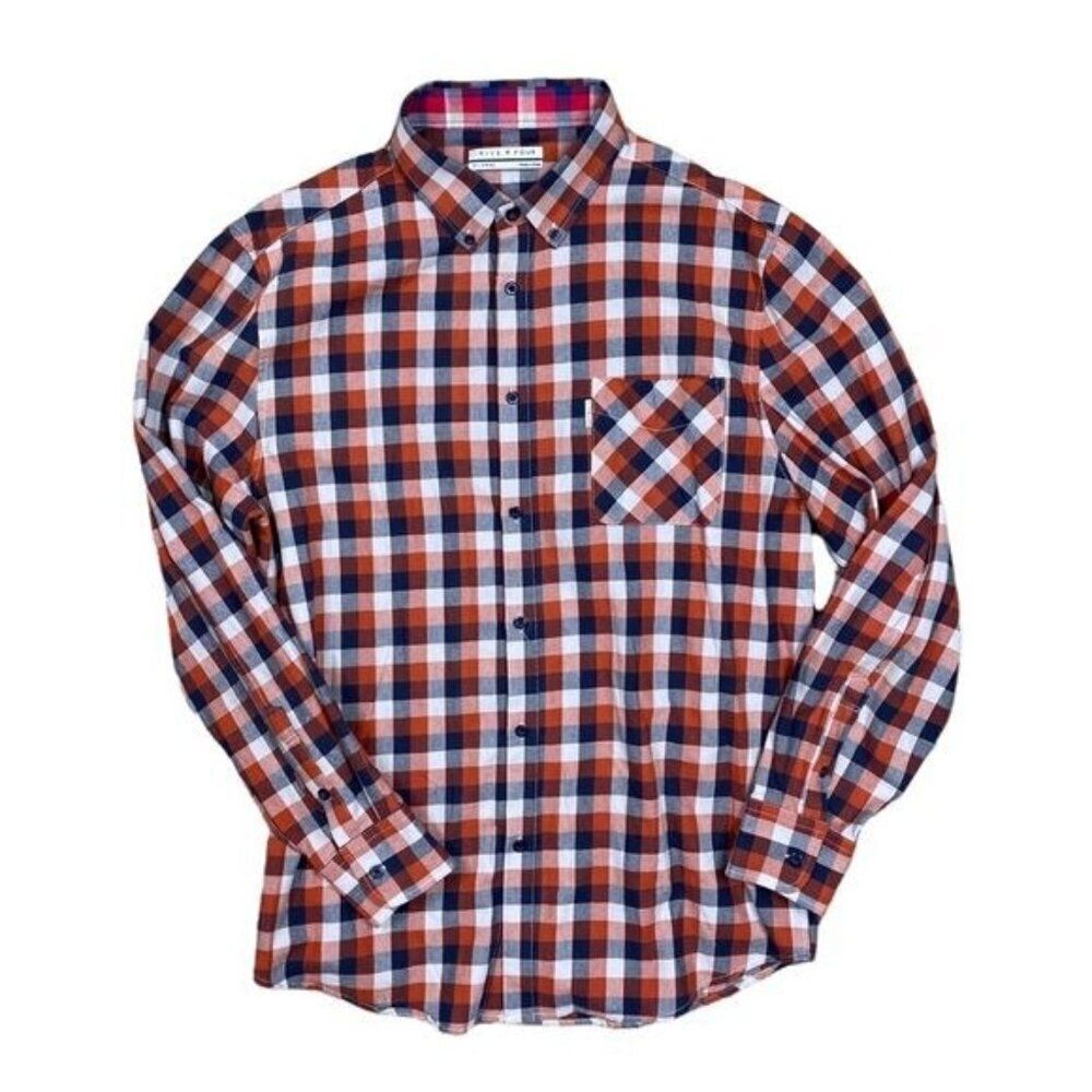 Five Four Mens Casual Button Down Size Extra Large